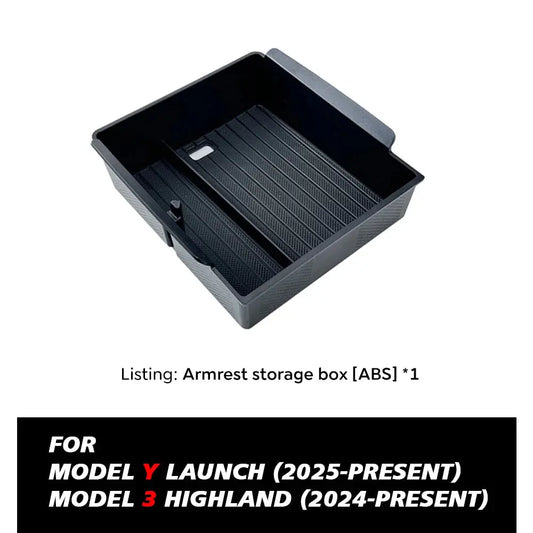 Elevate Your Tesla Model Y with Our Stylish Console & Armrest Storage Box - 2025 Juniper Edition - Tes Accessories