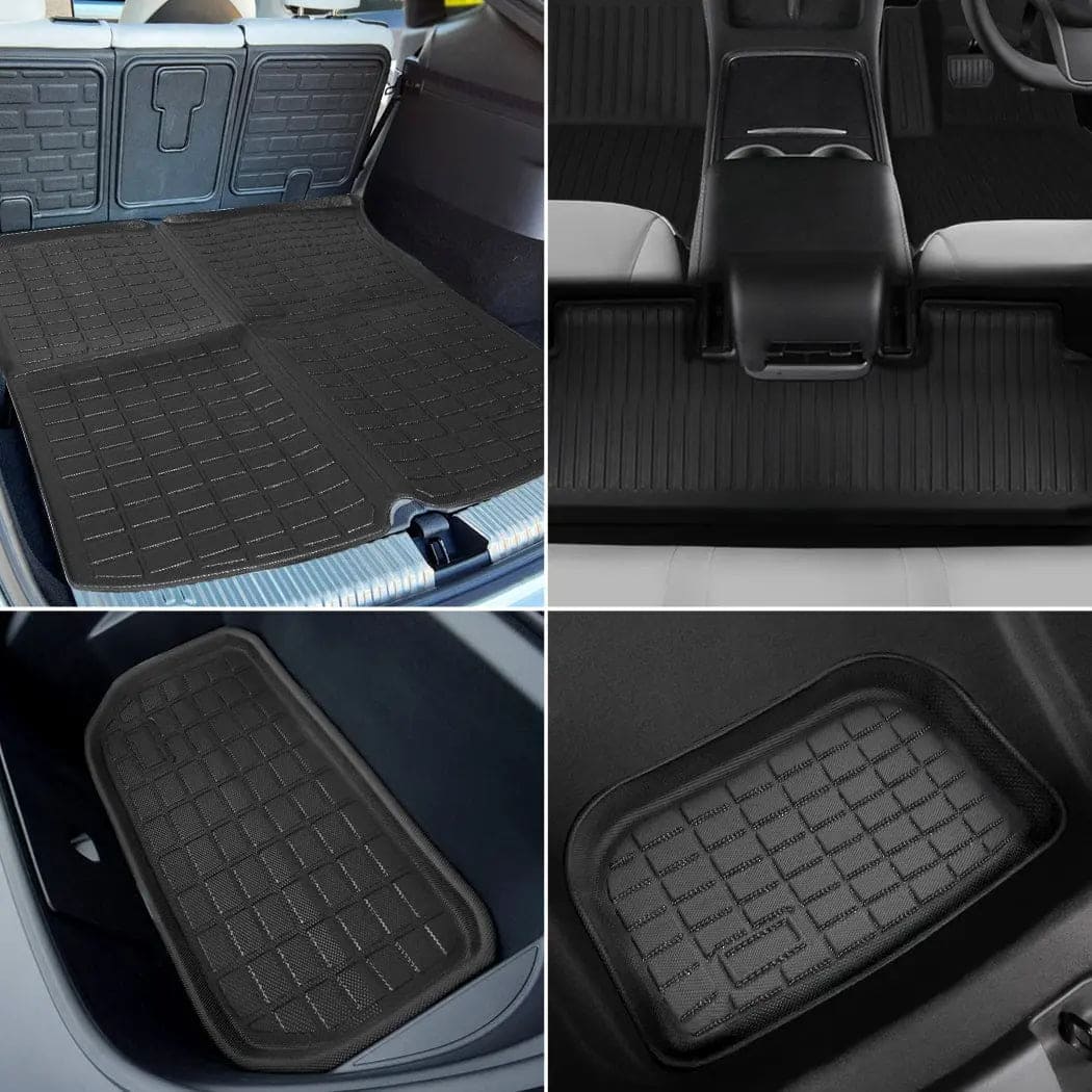 Complete Set of tesla model y floor mats 2024 - Tes Accessories