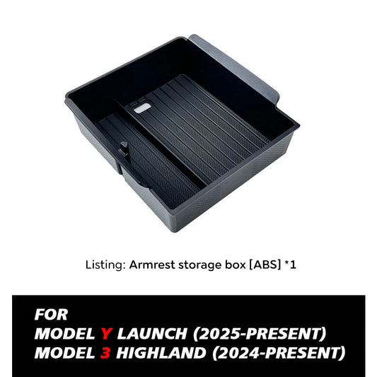 Elevate Your Tesla Model Y with Our Stylish Console & Armrest Storage Box - 2025 Juniper Edition - Tes Accessories