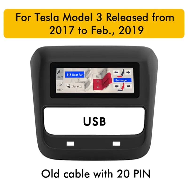 Model 3 2023 Rear Display Panel - Tes Accessories