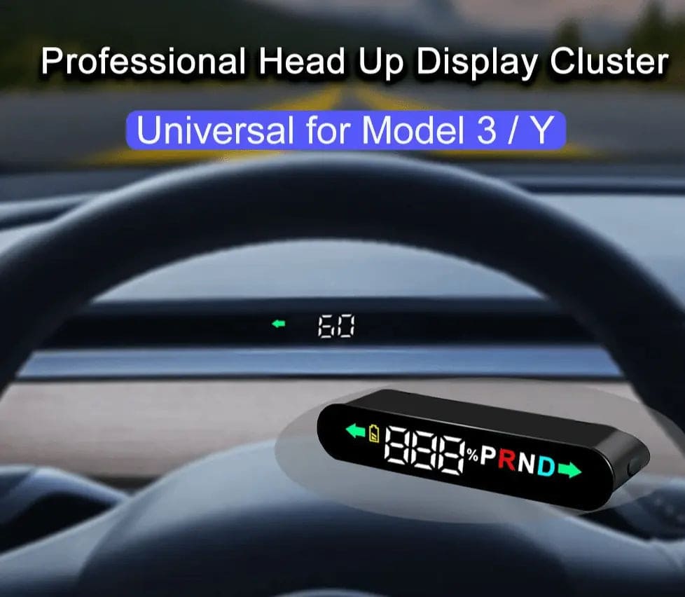 Tesla Model 3 2023 HUD Cluster Dash Speedometer - Tes Accessories