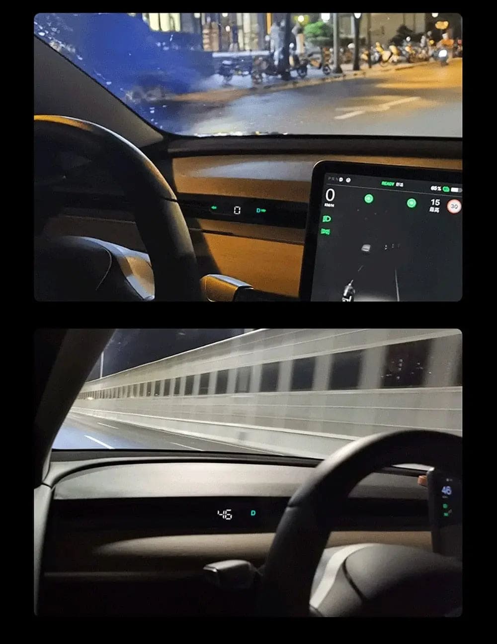 Tesla  Model Y 2023  HUD Cluster Dash Speedometer