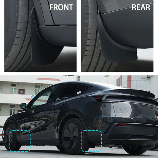 Premium Mud Flaps for Tesla Model Y 2025 - No Drilling Required Splash Guards for Ultimate Protection