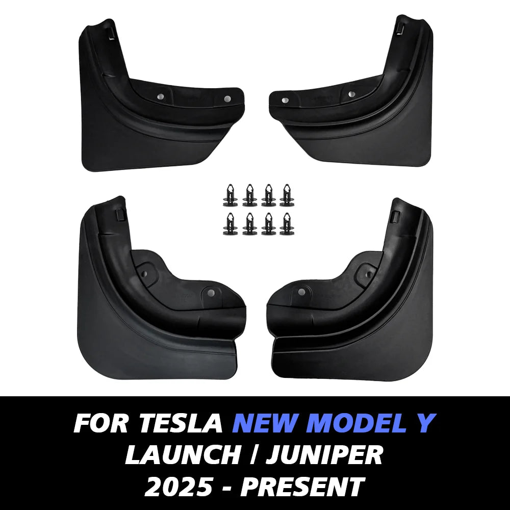 Premium Mud Flaps for Tesla Model Y 2025 - No Drilling Required Splash Guards for Ultimate Protection