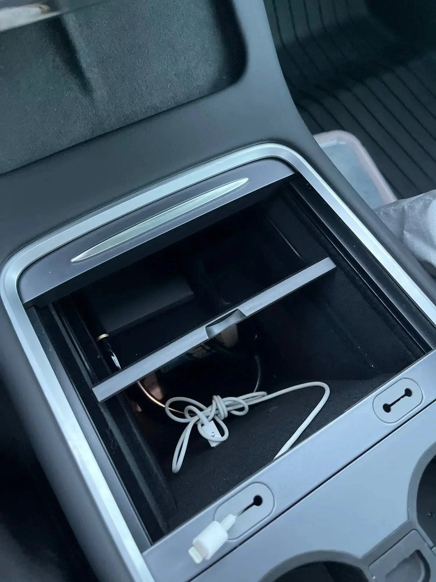 Central Control Front Storage Box for Tesla Model Y - Tes Accessories