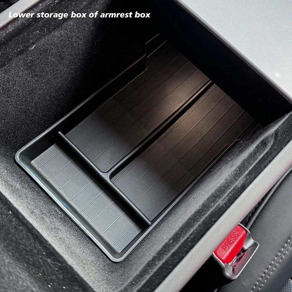 Elevate Your Tesla Model Y with Our Stylish Console & Armrest Storage Box - 2025 Juniper Edition - Tes Accessories