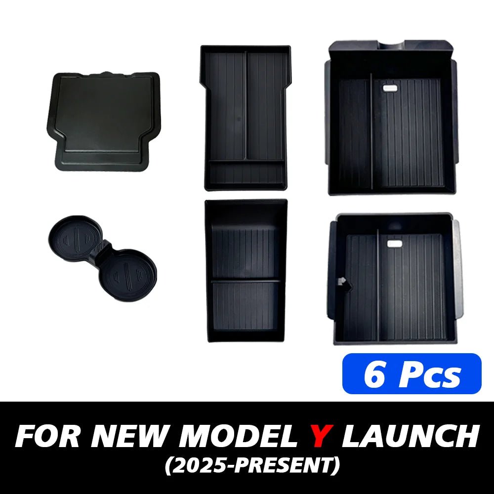 Elevate Your Tesla Model Y with Our Stylish Console & Armrest Storage Box - 2025 Juniper Edition - Tes Accessories