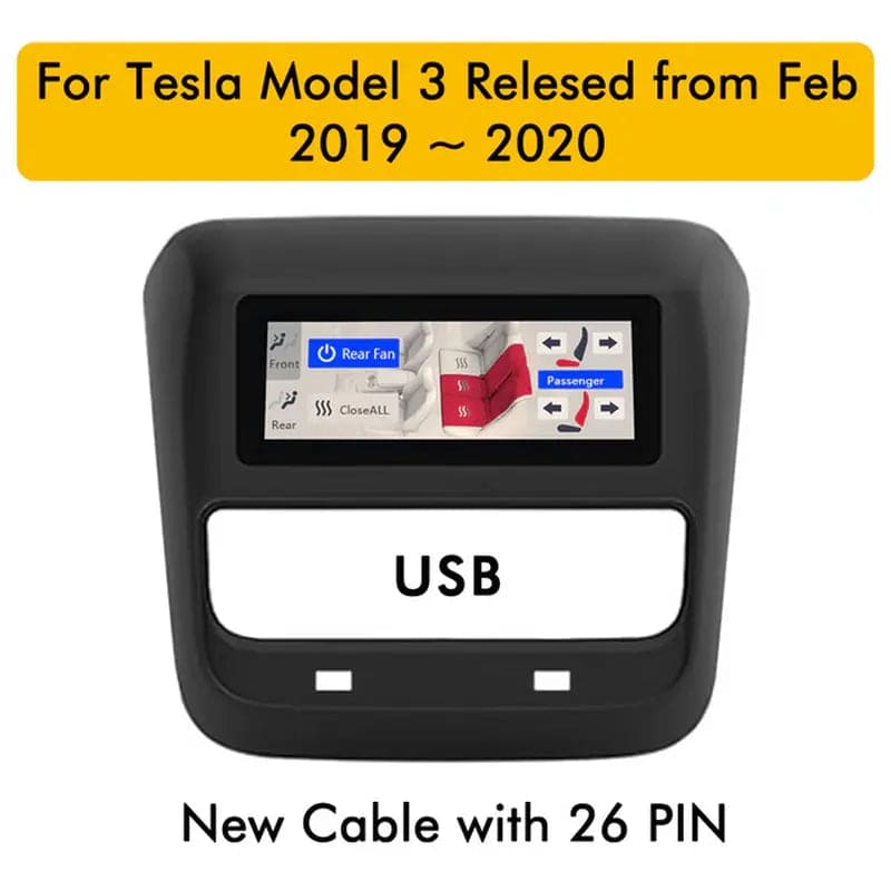 Model 3 2023 Rear Display Panel - Tes Accessories