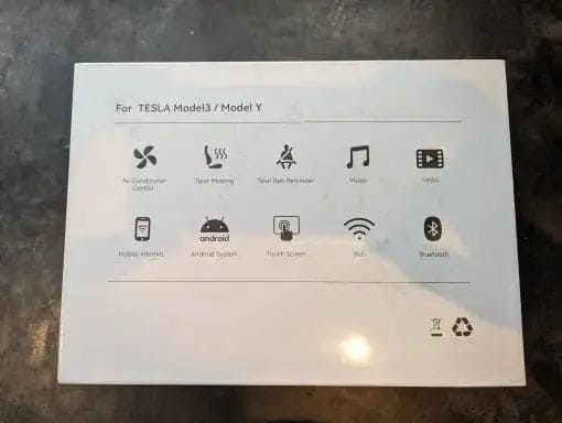 Model 3 7.2 Inch Screen Rear Display Panel - Tes Accessories