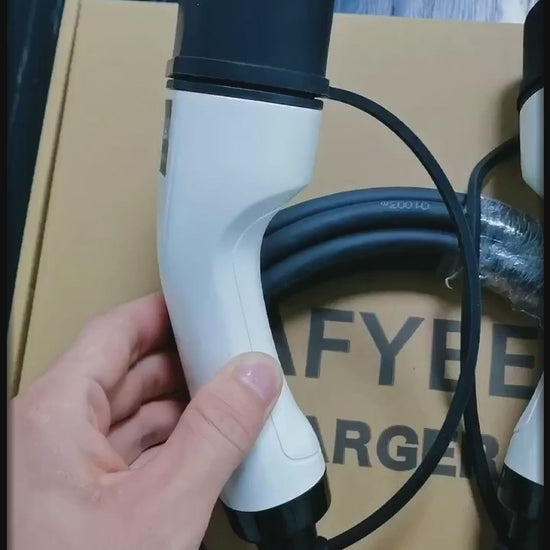 Durable Type 2 to Type 2 EV charging cable, compatible with single-phase and three-phase charging