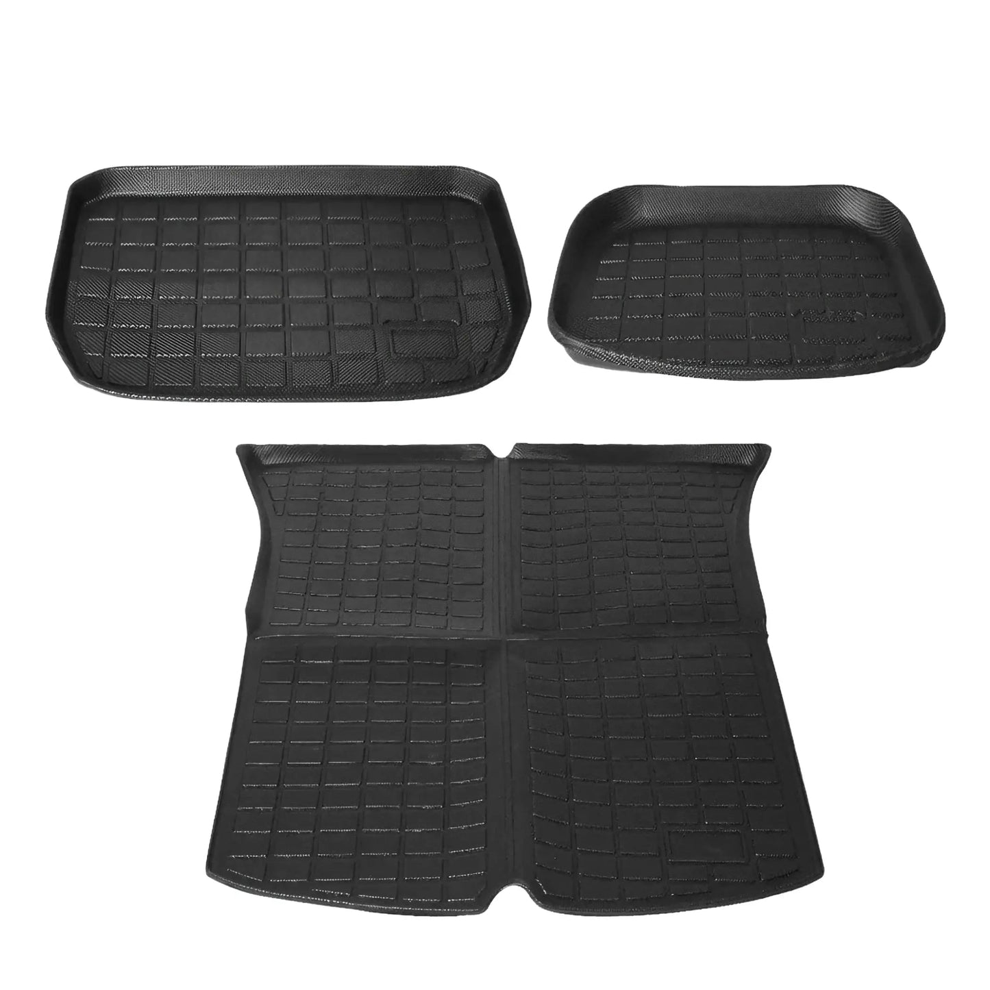 Tesla floor mats model y front, rear and trunk - Tes Accessories