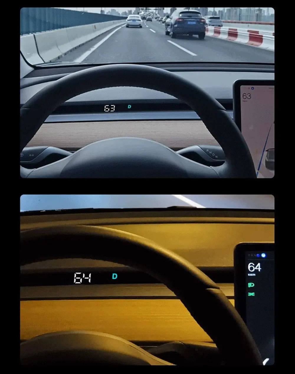 Tesla Model 3 2023 HUD Cluster Dash Speedometer - Tes Accessories